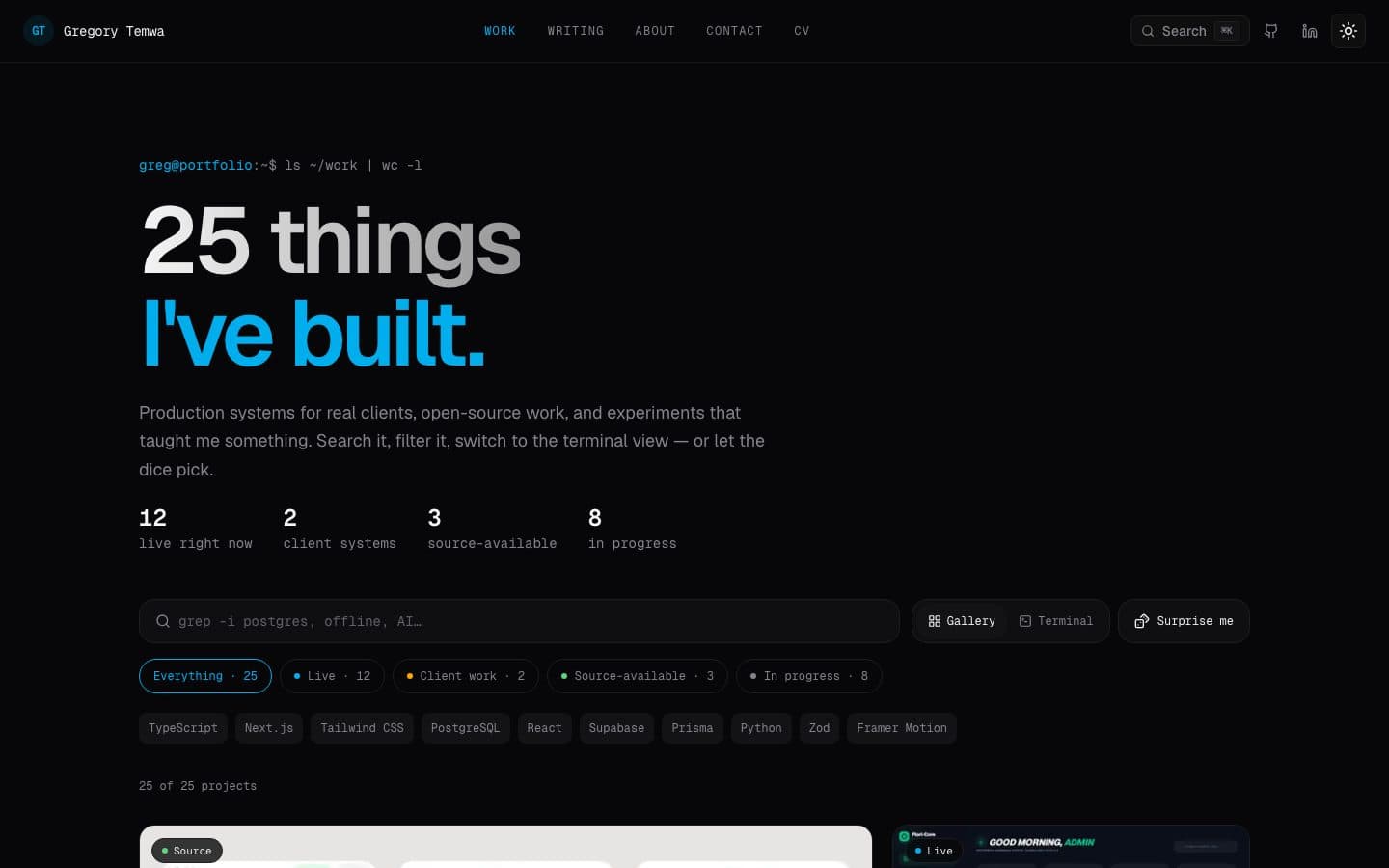temwa.dev (this portfolio) screenshot