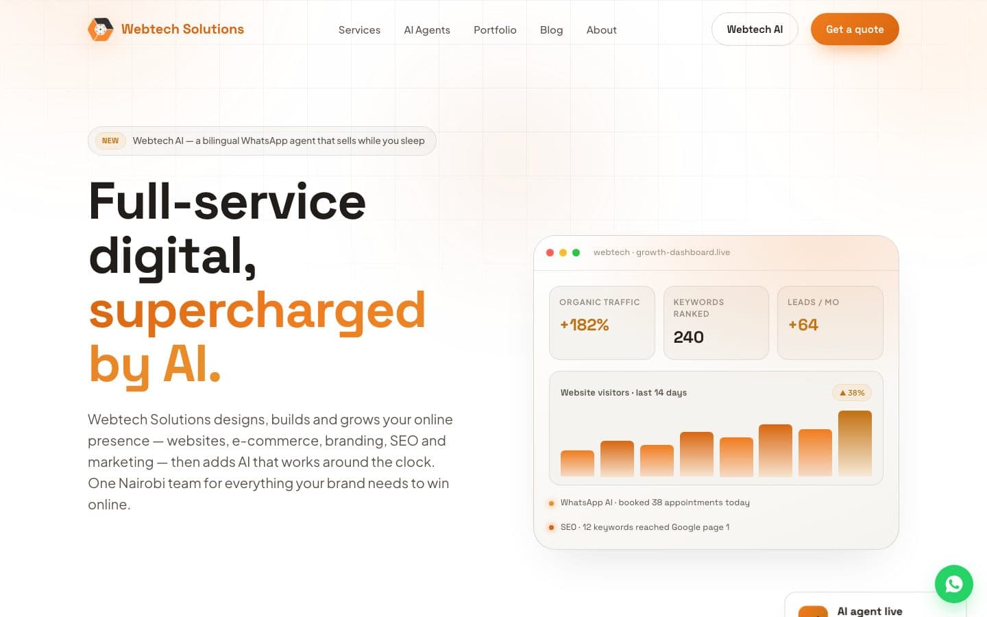 Webtech Solutions KE Website preview