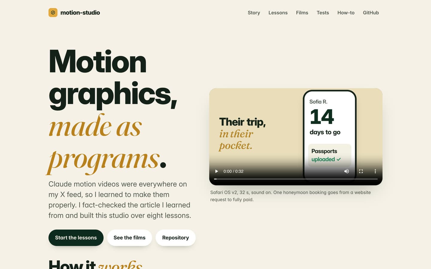motion-studio preview